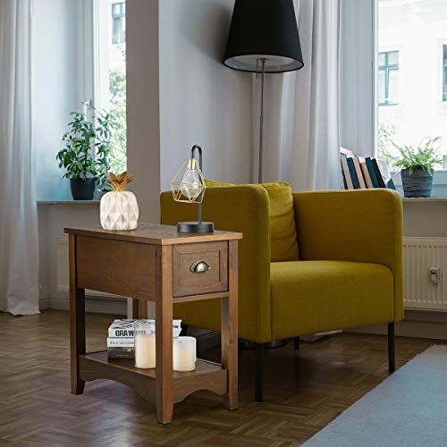 Giantex-End-Table-with-Drawer-Retro-Narrow-Side-Table-Nightstand-with-Solid-Wood-Storage-Shelf-Bedside-Table-for-Living-Room-Bedroom-Small-Space-Home-Office-2-Tawny Giantex End Table with Drawer Retro Narrow Side Table Nightstand with Solid Wood Storage Shelf Bedside Table for Living Room Bedroom Small Space Home Office 2 Tawny