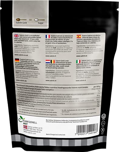 Sukrin Gold 500 gram, natuurlijke suikervervanger met Erythritol - Afbeelding 3