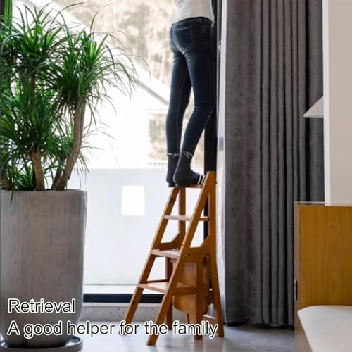 Silla plegable para biblioteca en madera de pino natural y estructura robusta 6