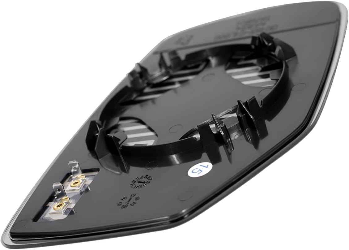 Auto Dynasty HO1324117 Factory Style Driver Left Side Mirror Glass Lens - Power Adjust | Heated Glass | Aspherical Glass - Compatible with Honda Accord 13-17
