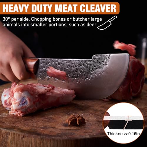 4PCS-Butcher-Knife-and-Kitchen-Knife-Set-2-in-1-Hand-Forged-Serbian-Chef-Knife-Meat-Cleaver-Meat-Knife-Boning-Knife-Very-Sharp-for-Meat-Cutting-Home-Kitchen-Cooking-BBQ-Gifts-for-Men-Women
