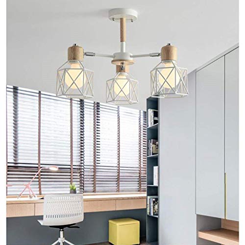 Lustre en bois massif E27 pour supprimer l'éclairage agressif
