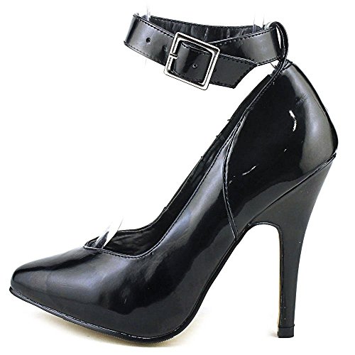 Women's 5 Inch Heel Pump With Ankle Strap4