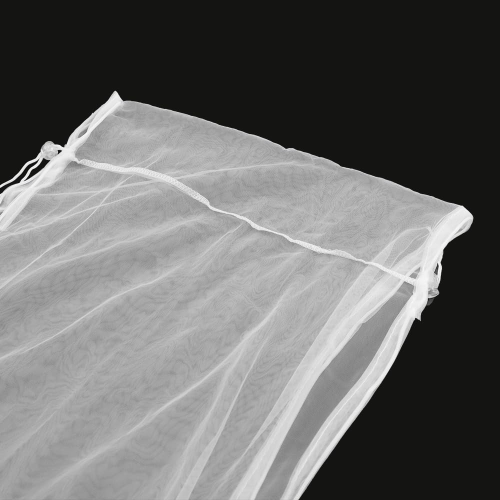 Sarini Universal Bird Cage Mesh Cover Adjustable Bird Cage Suitable For Small Parrot Canary Budgie Ventilated Dust-Proof Bird Cage (White) - Image 2