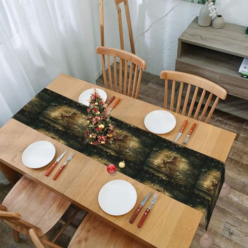 Nappe chemin de table en lin cerf pour protéger et décorer la cuisine - 8