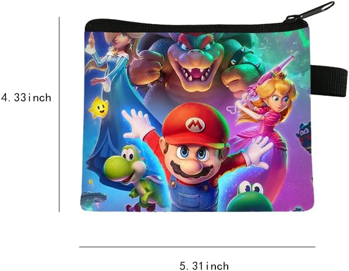 Mario cartoon Element Girl's Wallet 13×11CM - Mini & Compact, Daily Commute Essential