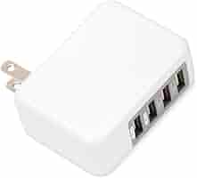 Amazon | iCharger USB電源アダプタ4ポート 4.8A ホワイト PG