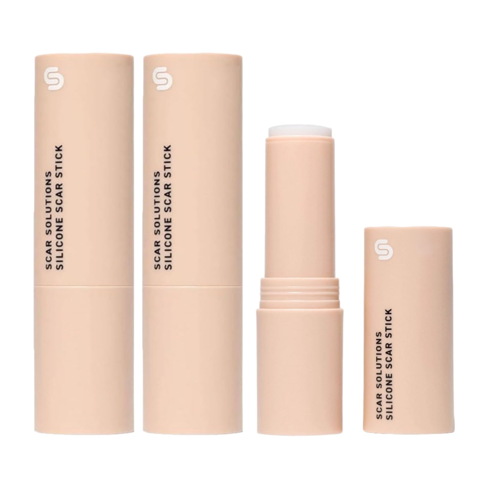 DermaSmooth, stick per cicatrici in silicone, erba di tigre e vitamina E, cura mirata delle cicatrici, versatile, liscia, applicabile, delicata, per tutti i tipi di pelle (2 pezzi)