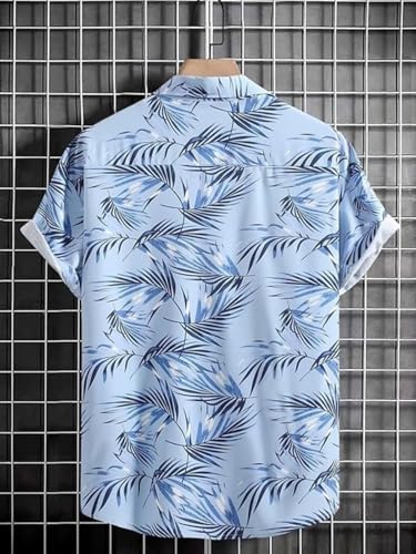 Image of LERIYA FASHION Men's Rayon Shirt - Summer Button Down Shirts | Half Sleeve Printed |Formal |Casual Stylish (Available in Plus Size)