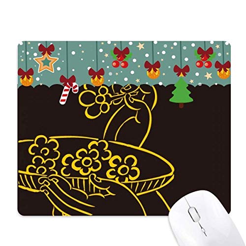 Tapis de souris bouddhiste en caoutchouc pour bureau de taille standard