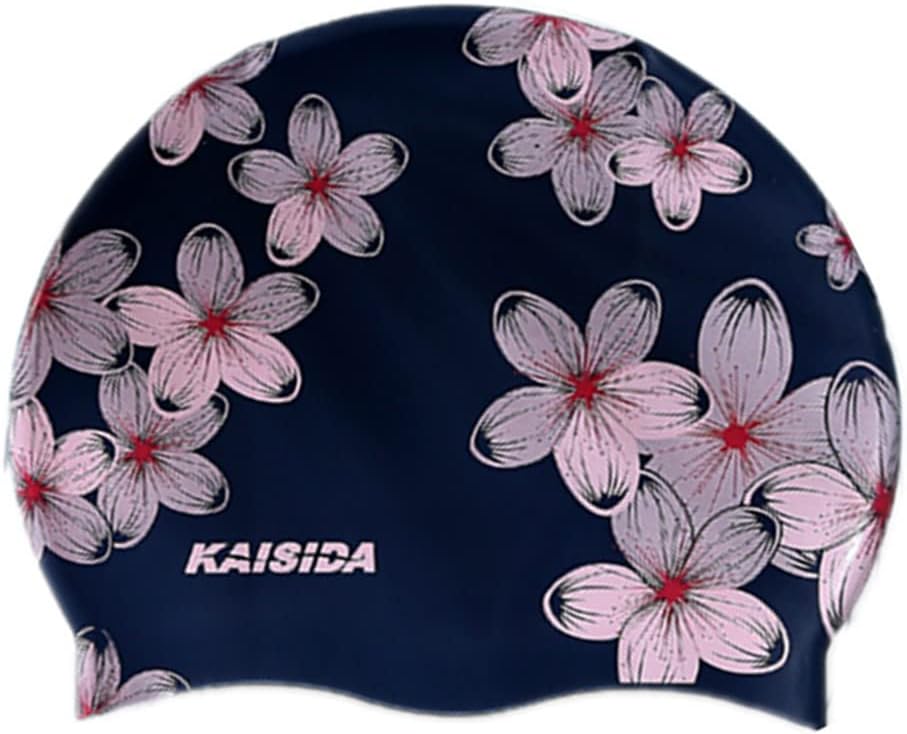 KAISIDA Swim Cap Women, Silicone Swimming Caps for Long Hair Anti Slip