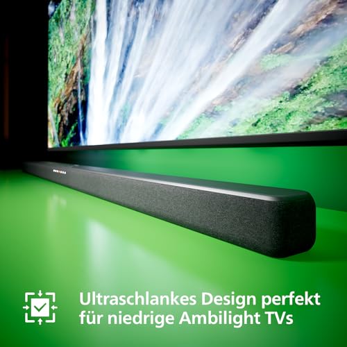 Philips TAB6309 Soundbar 2.1 mit drahtlosem Subwoofer - 2,1 Kanal 320W, DTS Virtual X, Bluetooth 5.4, HDMI ARC, optische Verbindung und USB-Konnektivität - Dunkelgrau – Bild 6