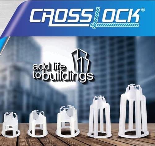 Image of B K Jagan & CO Cross Lock PVC Concrete Spacers Multi Cover Block for Beam /Column (CL-20=250PC)