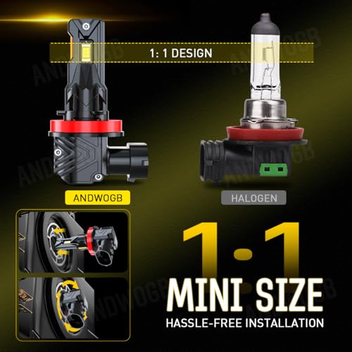 Luces compatibles para Nissan Sentra H11 Haz Alto y Bajo Paquete 4 miniatura 2