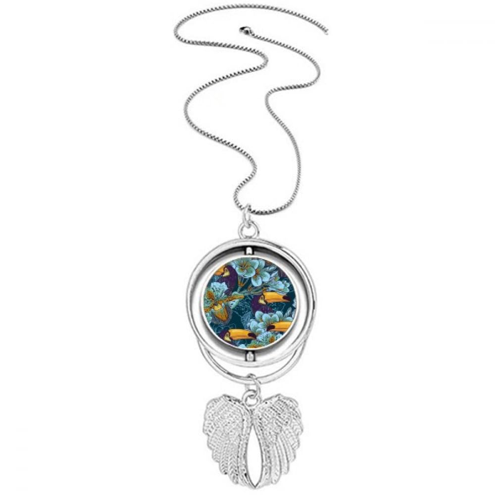 Collier oiseau d'orchidée ailes d'ange, le cadeau idéal unique - 4