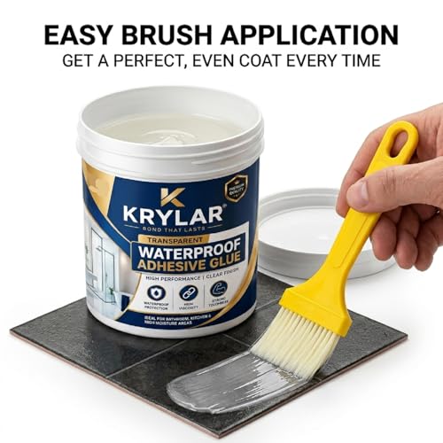 Image of waterproof glue 300gm with Brush Heavy Duty Waterproof Adhesive for Indoor&Outdoor Crack Seal Agent Clear Leak Repair Coating for Roof,Wall Cracks,Bathroom,Tiles,Pipe,Concrete,Metal&Wood