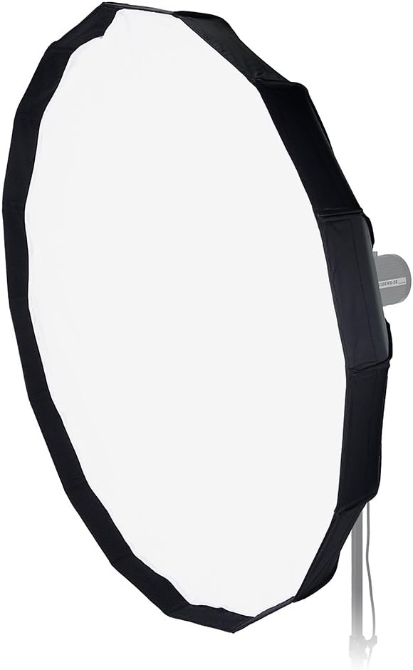 Pro Studio Solutions EZ-Pro 48in (120cm) Beauty Dish and Softbox Combination w/Speedotron Speedring - Soft Collapsible Beauty Dish with Speedring for Bayonet Mountable Strobe, Flash and Monolights