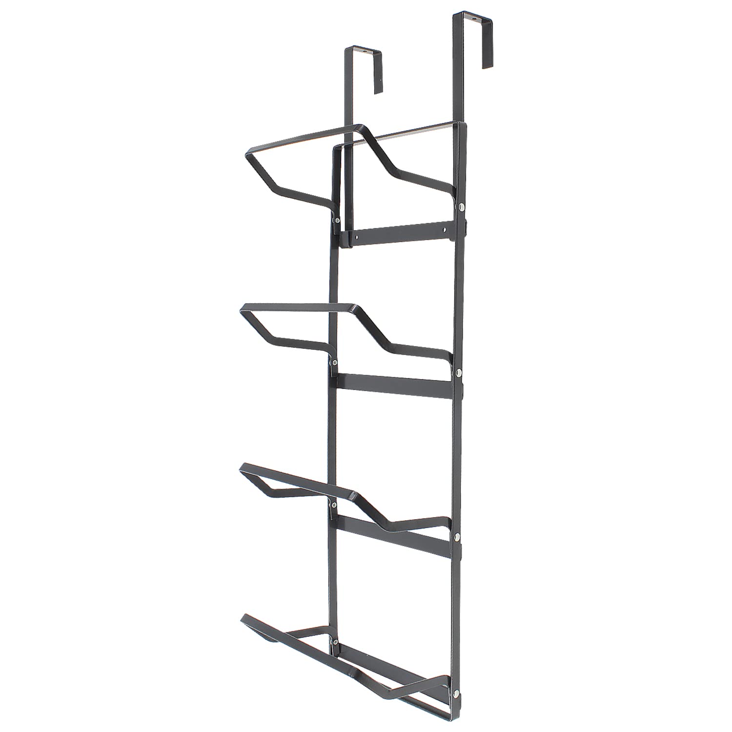 Daniel James 4 Tier Metal Over Door Towel Rail Rack Hanger Holder Bathroom Storage Organizer