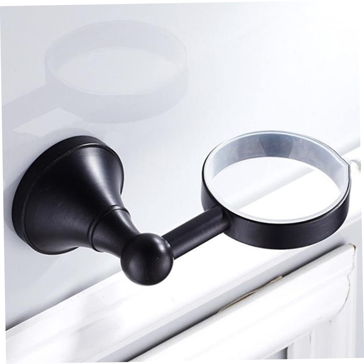 Portavasos Retro De Cerámica Soporte para Vaso De Cepillo De Dientes Individual Accesorios De Baño para Pared para Cocina o Baño