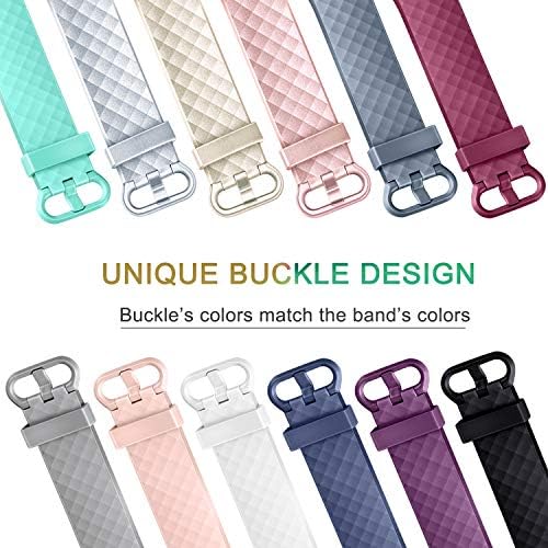 Vancle Bands Compatible with Fitbit Charge 4 / 3 / 3 SE, Classic Soft Replacement Wristband Sport Strap for Fitbit Charge 4 and 3 Fitness Activity Tracker Women Men Small Large (011, Black, Large) - 4
