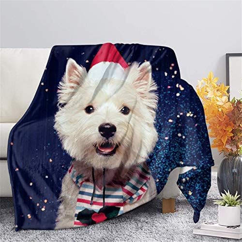 HUGS IDEA Flannel Fleece Microfiber Throw Blanket, Shark Cartoon Animal Pattern Basic Size & Full Size, Lightweight Cozy Plush Microfiber Bedspreads - XS