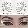 Professional Eyeliner Eyebrow Stencil Eyeshadow Stamp Pads Stencils Patches Stickers Cat Winged Eyeliner Tape for Eye…