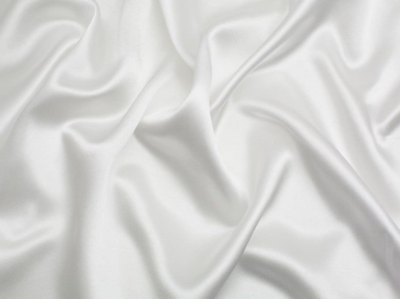 Minerva Ivory Core Range Liquid Satin Fabric - Lightweight & Suitable For Dressmaking - Approx Width: 150Cm / 60" - Sold Per Metre