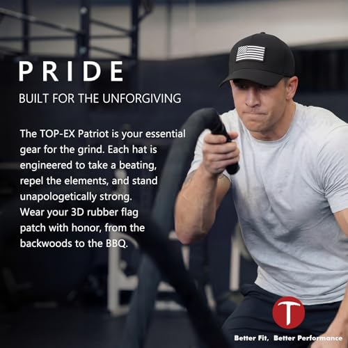 Image of TOP-EX Performance Baseball Hat for Men Water Resistant Golf Cap Running Cooling Snapback Laser Perforated