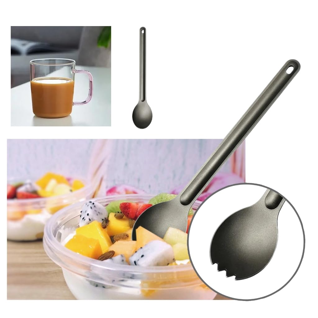 Camping Spoon Outdoor Spork for Camping Backpacking Picnics Long Handle Spoon Spork Cutlery Flatwares