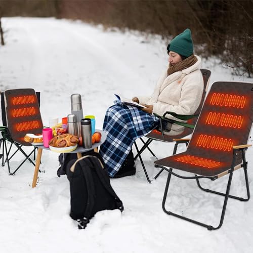 Mineup USB Heizkissen, 45 x 90 cm Elektrisches Heizkissen, 3 Heizmodi, Mobiles Wärmekissen Elektrisch, Faltbar Waschbar Elektrische Wärmekissen für Outdoor Bleicher, Angeln, Camping