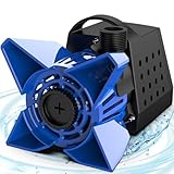 DECOKTOOL 3200GPH Pond Pump, 200W Submersible Water Pump with 33FT Power Cord & Barrier Bag, 2 Hose Adapters...