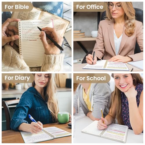 Image of Taja Lined Spiral Journal Notebook for Women & Men, 140 Pages, College Ruled Hardcover Notebook for Work & Note Taking, Journals for Writing, A5(5.7 inch x 7.9 inch) - Beige