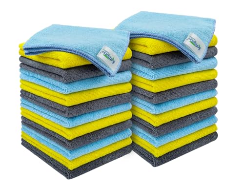 SOFTSPUN Microfiber Cleaning Cloths 24pcs 30x30cms Pack of 24 multi - Image 2