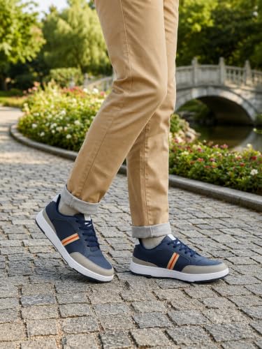Image of Centrino Sneakers for Men | Lightweight Casual Shoes for Men Stylish | Breathable Mesh Walking Shoes | Cushioned Insole Comfortable Shoe for Man | Durable Sole Footwear|Trendy Lace-Up Shoes for College, Parties & Daily Use (9622)