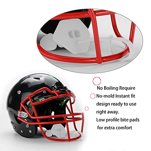 Dutybod Visor Clear Football Visors For Helmet Football Helmet Visor With Clips Anti-Fog Scratch Resistant Visor And Football Mouth Guard Sets For Youth & Adult (Black) #TOP4