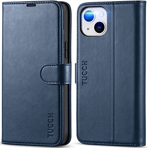 Coque iPhone 14 Plus TUCCH étui portefeuille protégeant des rayures