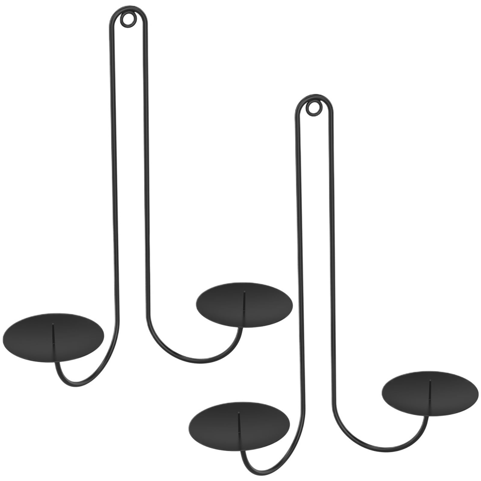 Candelabros de Pared, 2 Piezas, candelabros de Pared de Doble Brazo, candelabros de Pared de Hierro simétricos para Sala de Estar, candelabros