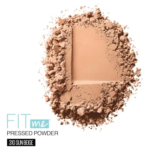 Image of Maybelline Fit Me Matte + Poreless Pressed Face Powder Makeup & Setting Powder, Sun Beige, 1 Count