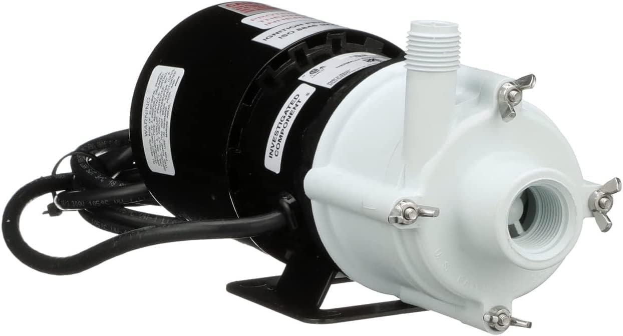 Little Giant 581503 Chemical, Magnetic Drive Pump, 1/12 Hp 750GPH 6' Cord 115V