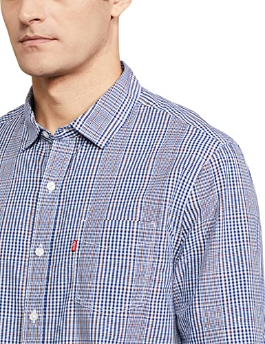 Image of Levi's Men's Cotton Striped Slim Fit Shirt