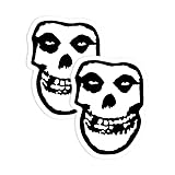 ARPatches Punk Rock Band Sticker | White Vinyl | Waterproof | Indoor/Outdoor | Pack of 2