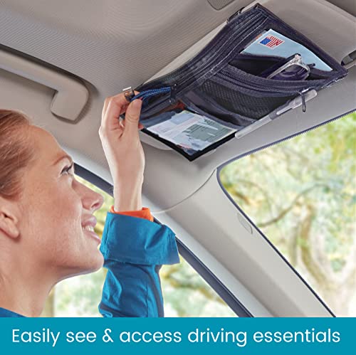 High Road Car Visor Organizer With Clear Registration And Insurance Pocket And Sunglass Holder #TOP1