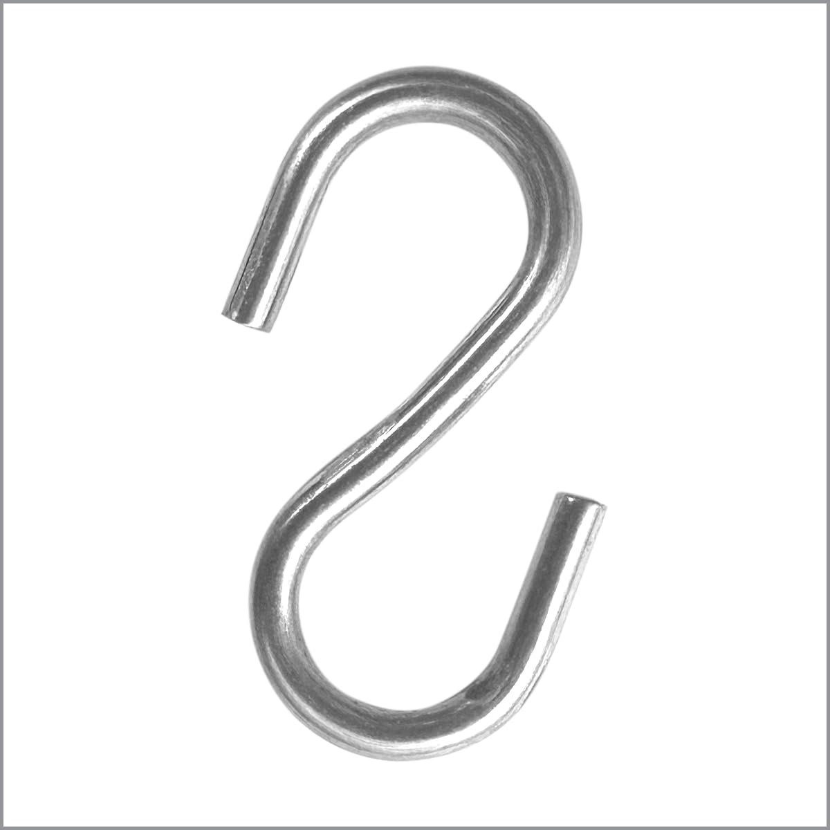 100 Pack S Hooks, 1" S Hooks for Hanging Plants, Kitchen Utensils, Clothes, Jewelry, Keys, DIY Crafts, Signs and Displays in Retail Stores, SH-100