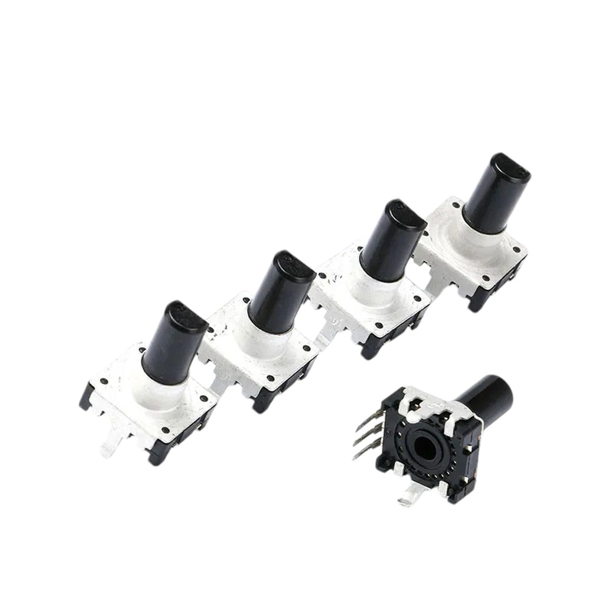 10Pcs/2pcs EC12 360 Degree Rotary Encoder EC12 RE12 E12 Audio Encoder Coding 3Pin with Push Button Switch Handle Length 15MM