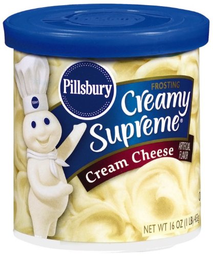 Pillsbury Frosting Ready To Spread Cream Cheese, 16-Ounce Containers (Pack of 6)