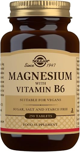 Miniatura 4 de Solgar Magnesio con vitamina B6, 250 tabletas, promueve la mineralización ósea saludable, apoya la función nerviosa y muscular, metabolismo
