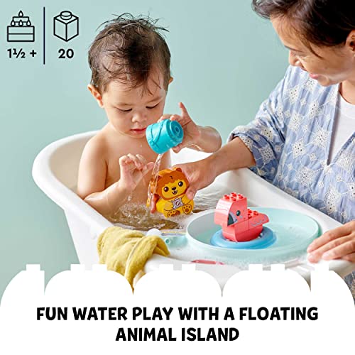 LEGO 10966 DUPLO Badewannenspaß: Schwimmende Tierinsel, Badespielzeug für Babys und Kleinkinder von 1,5-3 Jahre, Badewannenspielzeug… – Ansicht 2
