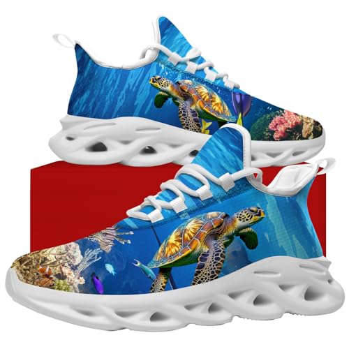 Men's Women's Turtle Shoes Sea Turtle Sneakers Running Walking Tennis Shoes4