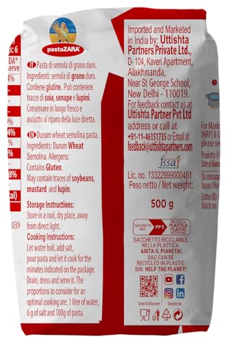 Image of Pasta Zara- Authentic Italian Pasta- Penne Rigate 500g