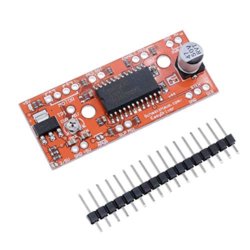 Diymore 2pcs V44 A3967 EasyDriver Shield 7V-30V Stepper Motor Driver for Arduino EK1204 Support 4/6/8 Wires Stepper